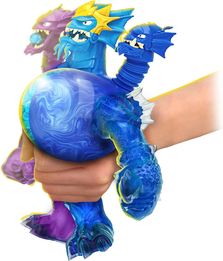 Heroes of Goo Jit Zu Deep GOO Sea King Hydra figurină cu putere de slime 3 în 1, 3 capete și efecte luminoase și sonore