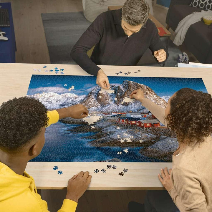 Ravensburger Puzzle 17081 - Hamnoy, Lofoten - Puzzle de 3000 de piese pentru adulți și copii de la 14 ani, puzzle cu motiv de peisaj din Norvegia