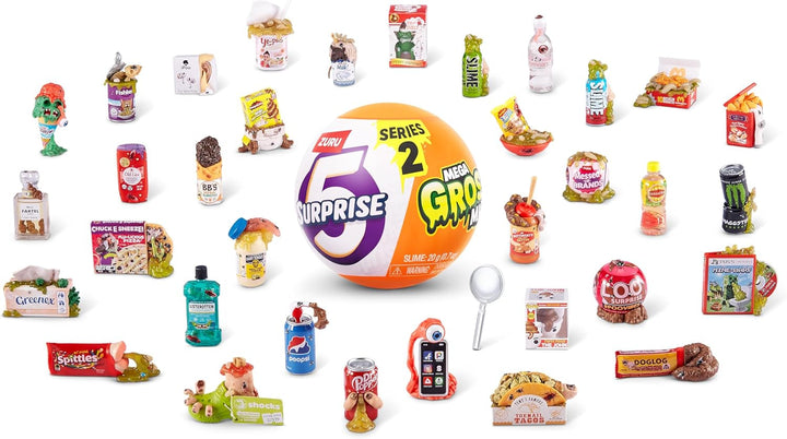 5 Surprise 77568 Capsule Gross Mega Gross Minis Seria 2 de la ZURU, 2 Capsule