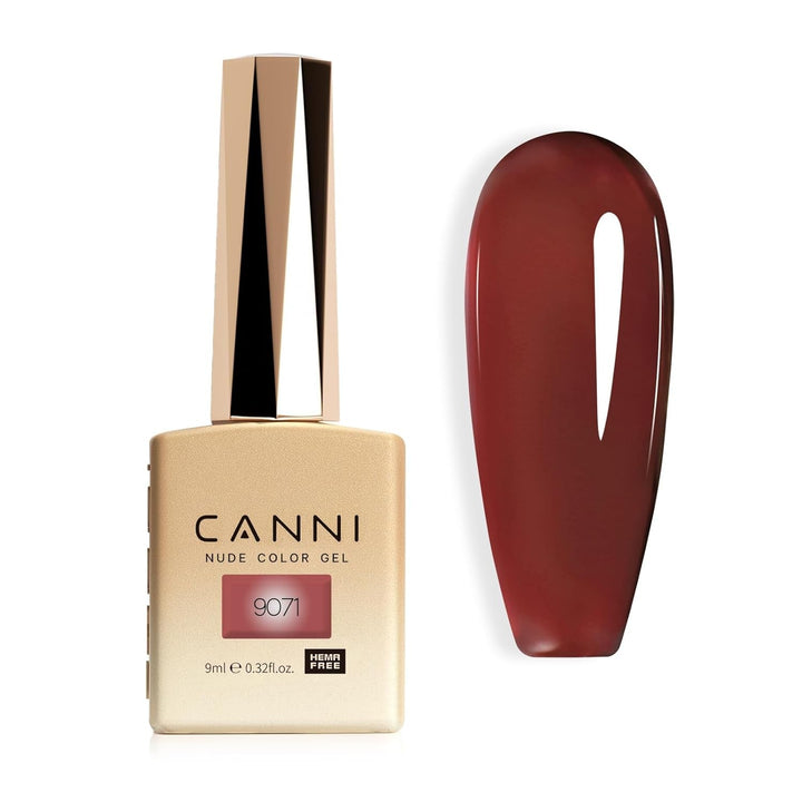 Ojă gel CANNI, semipermanentă, violet închis, ojă, gel UV, se detașează prin înmuiere, manichiură