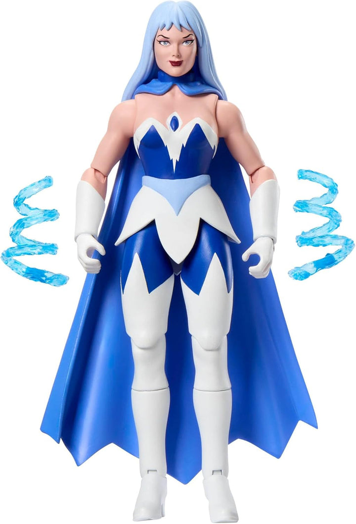 Masters of the Universe Origins Action Figure Frosta din colecția de desene animate, aproximativ 14 cm înălțime, din serialul TV din anii 1980, prințesa puterii cu forță de gheață, design detaliat și pelerină, JBM87
