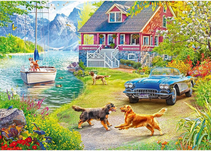 Trefl - Puzzle 2In1: Relaxare de vară - 2 X 500 piese - Set de două puzzle-uri, DIY, Divertisment creativ, Pentru adulți și copii de 10 ani și peste