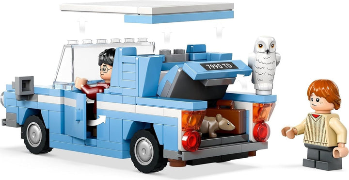 LEGO Harry Potter Flying Ford Anglia, mașină de jucărie construibilă pentru copii, cadou pentru băieți, fete și toți fanii de la 7 ani, set cu 2 mini figurine, inclusiv Ron Weasley, pentru jocuri de rol 76424