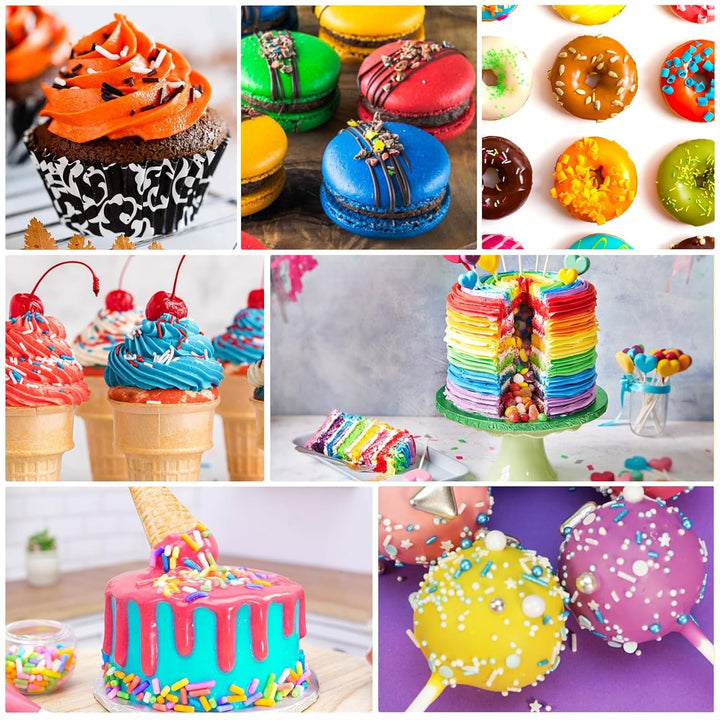 Fettlösliche Lebensmittelfarbe Für Schokolade - 60Ml Ölbasis Lebensmittelfarben Für Fondant, Torten Dekoration, Backen - Flüssige Food Coloring Für Kakaobutter, Buttercream, Kuchen (Schwarz)