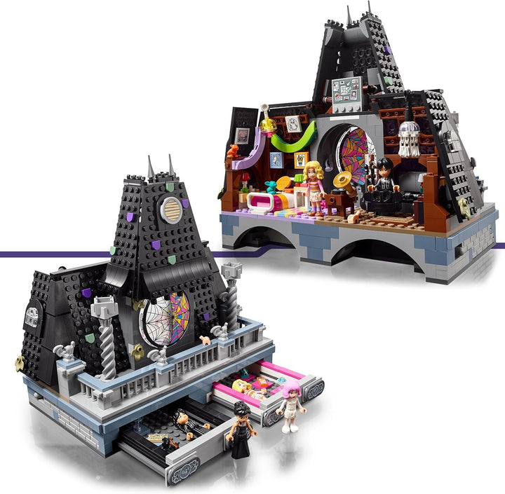 LEGO Wednesday: Miercurea și camera lui Enid din dormitor, Academia Nevermore de colecționat și remodelat, set de colecție cu 4 figurine, jucării pentru fete, băieți și fani 76781