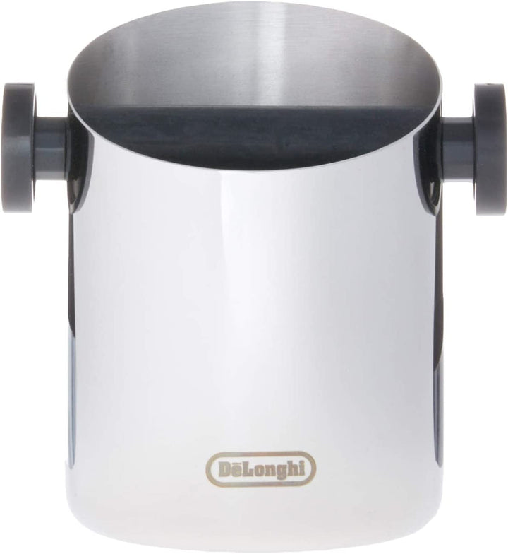 De'Longhi DLSC059 Recipient Knock-off pentru portafilter espresso, Recipient pentru zaț de cafea, Accesoriu pentru mașini de cafea și barista de acasă, Recipient Knock-off din oțel inoxidabil