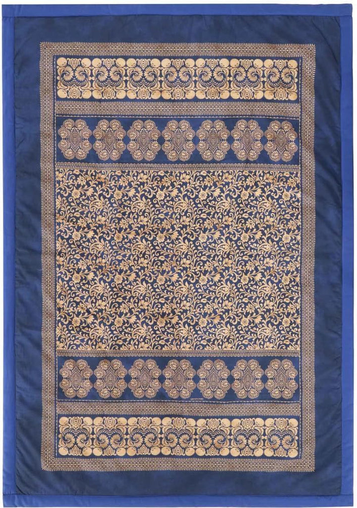BASSETTI bumbac carouri TORCELLO culoare DARK BLUE B1 dimensiunea 135X190