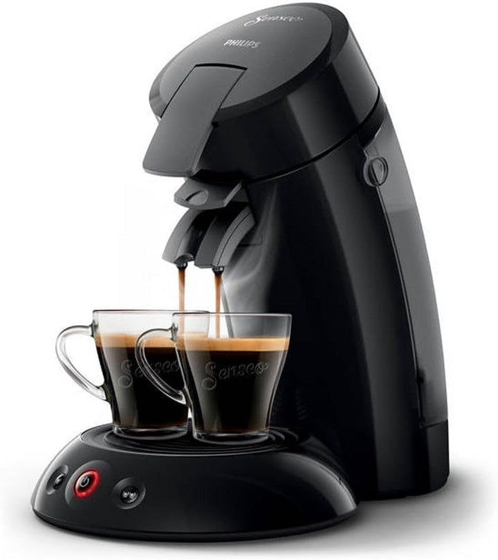 Aparat de cafea cu doze Philips Senseo Original plus - Selectare putere cafea, Tehnologie Coffee Boost, Ecologic, Funcție pentru două cești, Rezervor de apă de 0,7 l, Încălzire rapidă, Crema catifelată (CSA210/60)