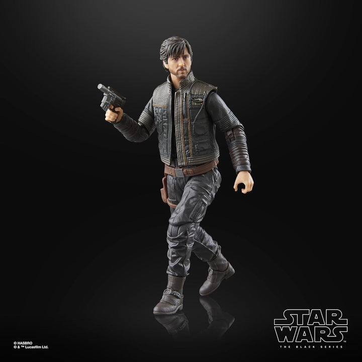Star Wars Seria Neagră Cassian Andor Andor Figura de acțiune de colecționat, 15 cm
