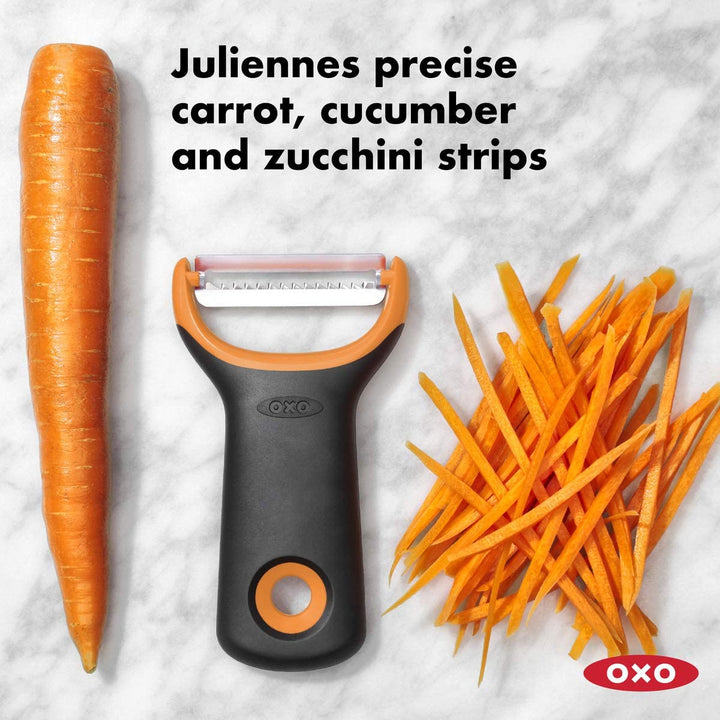 OXO Good Grips peeler cu funcție julienne, negru