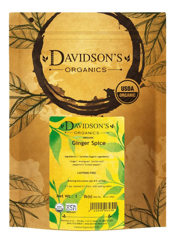 Organics, Ginger Spice, Loose Leaf Tea, 16-Ounce Bag Tea USA Naty Shop Default Title