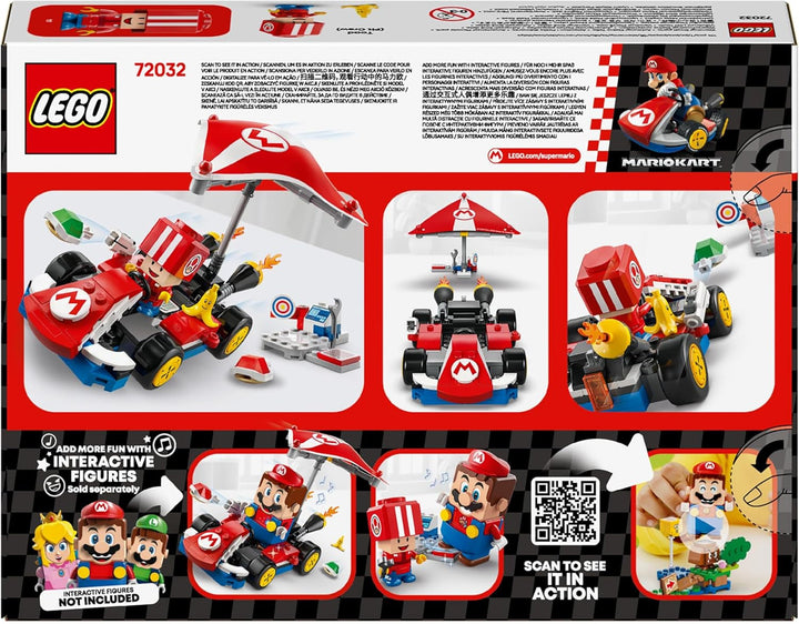 LEGO Super Mario: Mario Kart - Standard Kart, colecție Nintendo, cadou pentru copii, permite băieților, fetelor și jucătorilor de la 7 ani să joace independent, jucărie de aventură cu figura Toad 72032