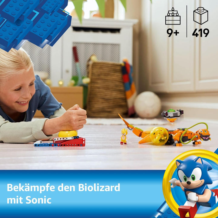 LEGO Sonic the Hedgehog Super Shadow Vs. Biolizard, jucărie gamer, cadou pentru băieți și fete, set de joacă de colecționat pentru copii și fani ai jocurilor video, cu figuri ale personajelor 77003