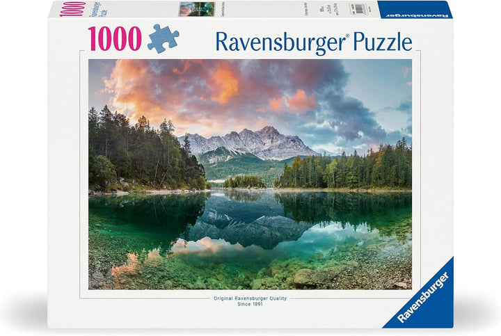 Ravensburger Puzzle 12000358 1000 piese - Zugspitze Am Eibsee - Puzzle pentru adulți și copii de la 14 ani, Puzzle cu motiv de peisaj, [Exclusiv la Amazon]