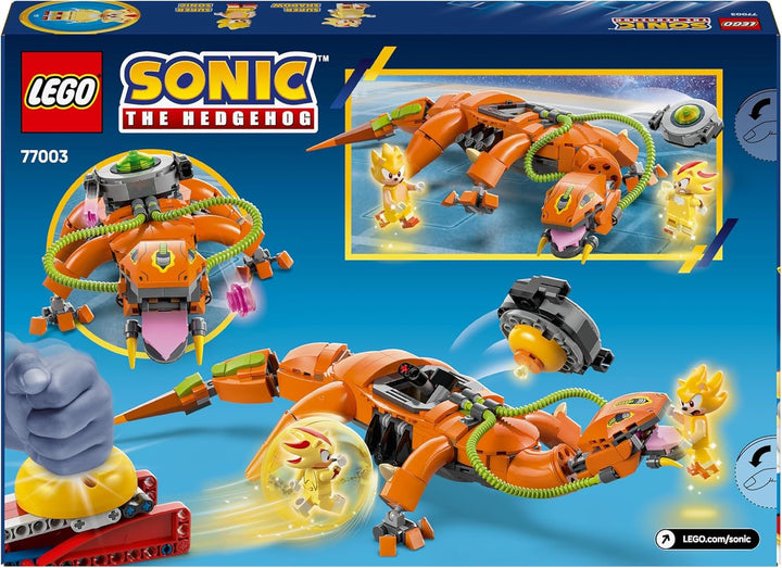 LEGO Sonic the Hedgehog Super Shadow Vs. Biolizard, jucărie gamer, cadou pentru băieți și fete, set de joacă de colecționat pentru copii și fani ai jocurilor video, cu figuri ale personajelor 77003