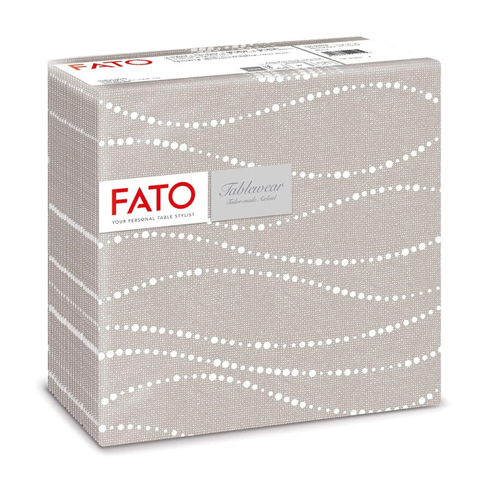 Fato - Șervețele din hârtie uscată, airlaid, efect textil, pachet cu 50 de șervețele, format 40X40 pliate în 4, Tropicana Decor
