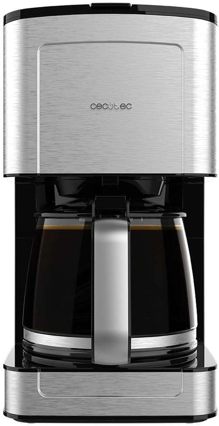 Cafetieră cu picurare programabilă Cecotec Coffee 66 Smart Plus. 980W, capacitate 12 cești, tehnologie extemaroma, funcție de autocurățare, design din oțel inoxidabil, ecran Lcd, capacitate 1,5L