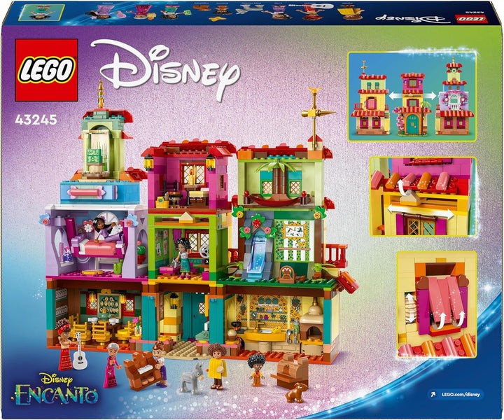 LEGO Ç€ Disney Encanto Casa magică a Madrigalilor, Casa de păpuși pentru copii cu figura de joc Mirabel, jucărie de construcție pentru fete și băieți de la 7 ani 43245