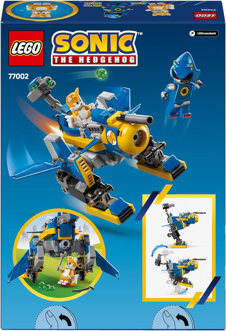 LEGO Sonic the Hedgehog Cyclone Vs. Metal Sonic - Jucărie Mechs de colecționat cu 2 minifigurine de jocuri video - Idee de cadou pentru băieți și fete de la 8 ani și adolescenți fani ai jocurilor 77002