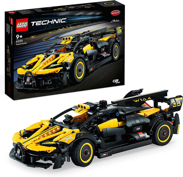 Mașină de curse LEGO Technic Bugatti, kit model mașină, jucărie mașină sport, set mașină iconică de colecționat, jucărie de construit de la 9 ani 42151