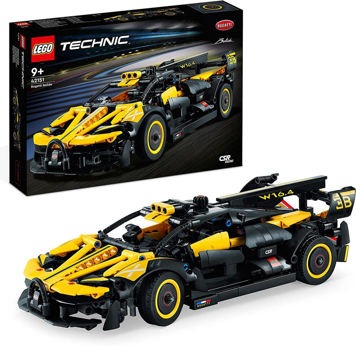 Mașină de curse LEGO Technic Bugatti, kit model mașină, jucărie mașină sport, set mașină iconică de colecționat, jucărie de construit de la 9 ani 42151