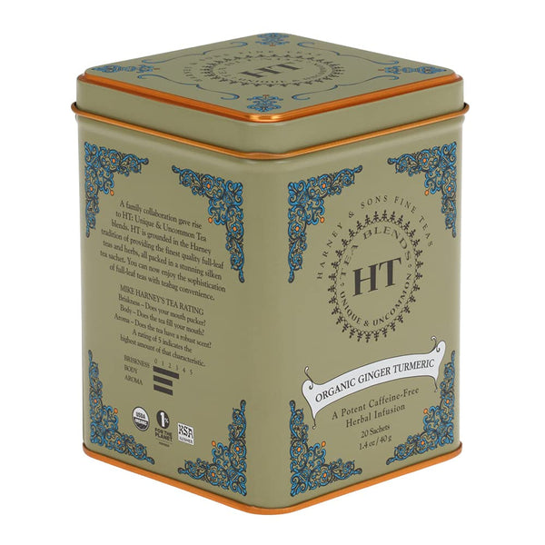 HT Organic Ginger Turmeric Tea, 20 Sachets of Soothing Ginger Turmeric Tea Tea USA Naty Shop Default Title