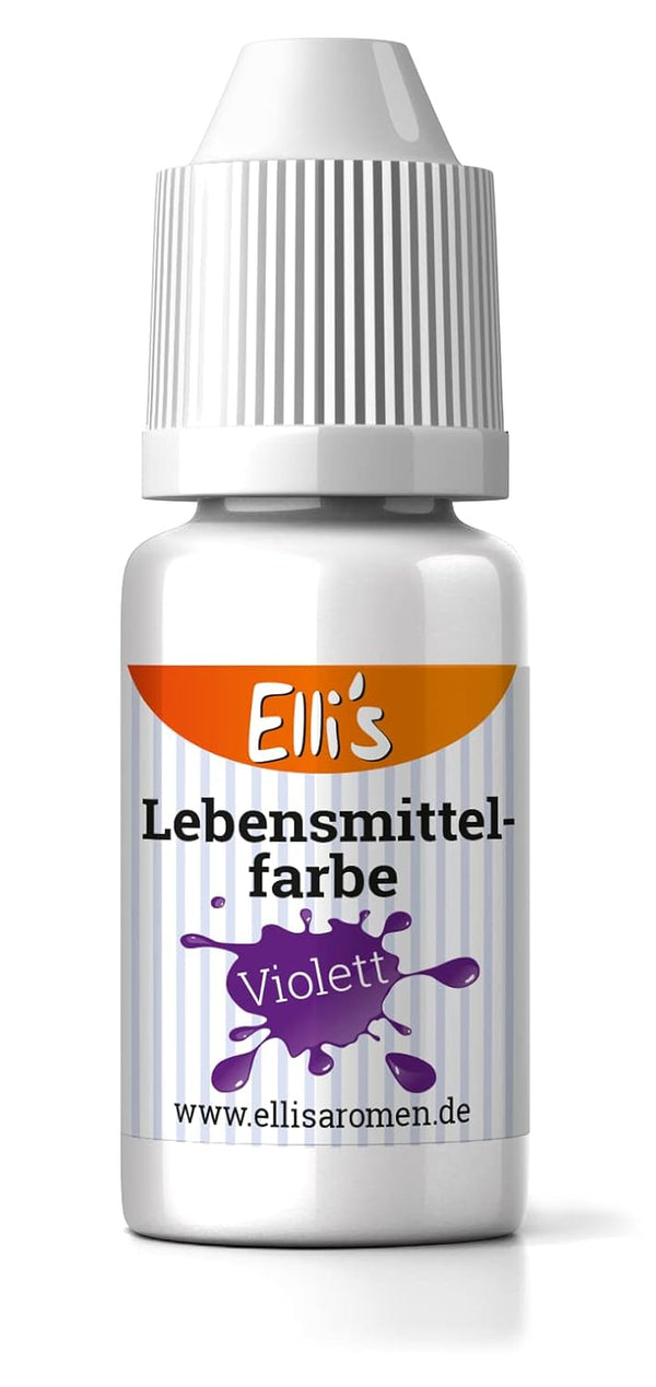 Lebensmittelfarbe Violett – Flüssige Lebensmittelfarbe Zum Backen Und Kochen, Färben Von Flüssigkeiten, Kuchen, Topping Und Teig – Zuckerfrei Und Geschmacks Neutral – Starke Farbkraft