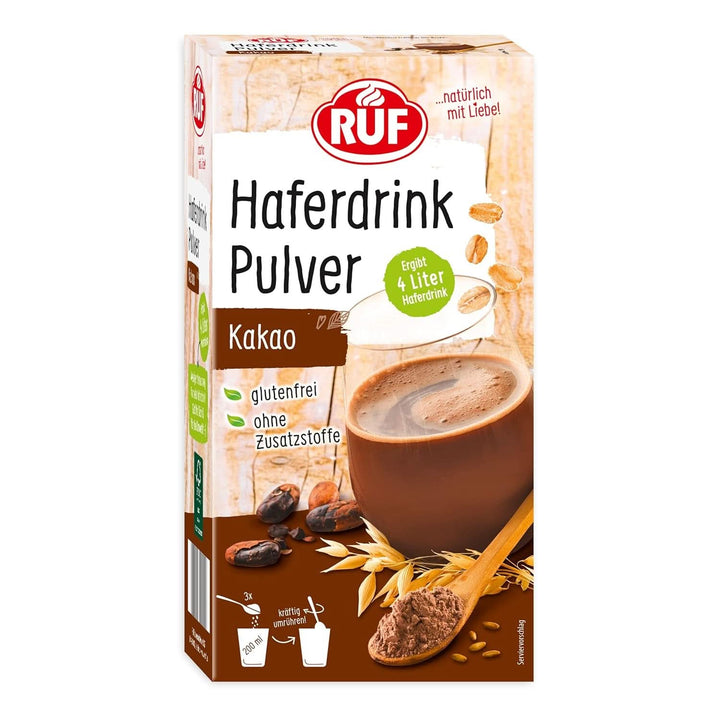 RUF Oat Drink Powder Natural, Pulbere de ovăz de băut, pentru cafea, smoothie-uri, prăjituri sau în terci, Fără gluten, 400 grame