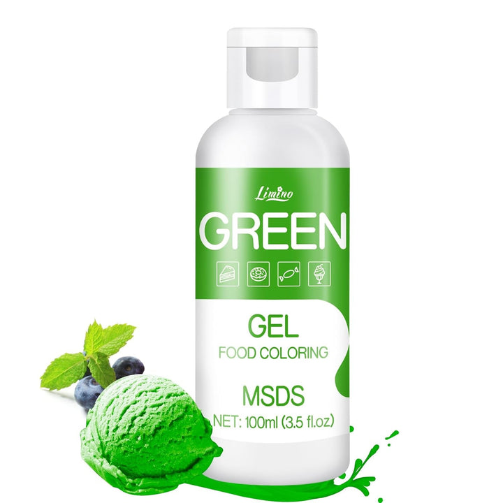 Lebensmittelfarbe Gel - 100Ml Gel Lebensmittel Farben Für Kuchen, Backen, Kekse, Macaron - Zuckerfrei Konzentrierte Farbe Food Coloring Für Tortendeko, Getränken, Osterei, DIY Slime (Weiß)