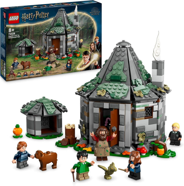 LEGO Harry Potter Hagrid's Hut: An Unexpected Visit Set Cu 5 Mini Figurine Și 2 Figurine Animale, Cadou Pentru Femei Și Bărbați, Jucărie De Aventură Magică, Set Fantasy 76428