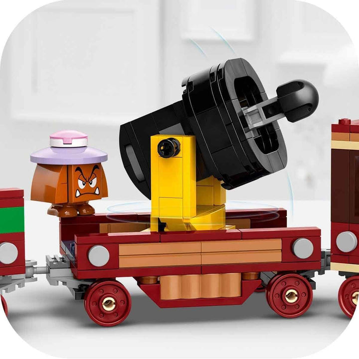 LEGO Super Mario Trenul Express Bowser, set de joacă de aventură pentru copii cu Hammer Brother, 2 Gumbas și 2 Parapunctures, cadou Nintendo pentru băieți, fete și gameri 71437