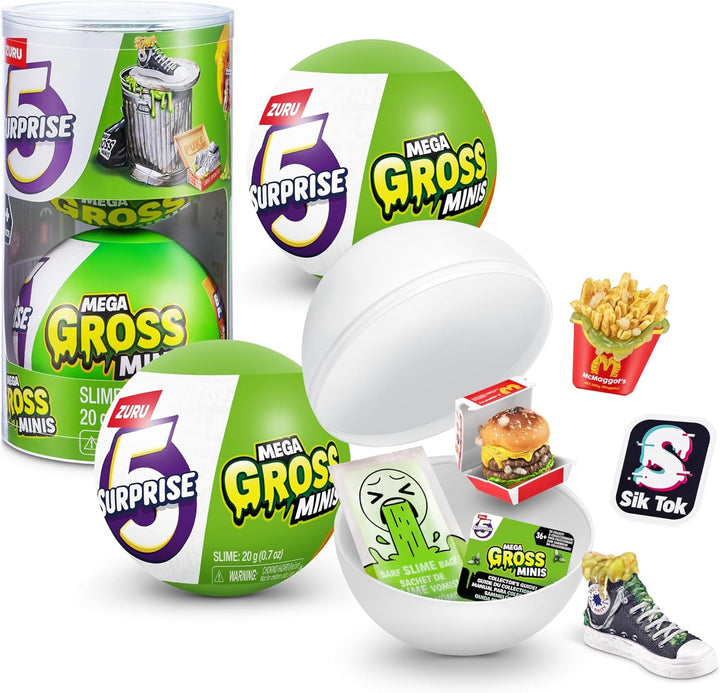 5 Surprise 77568 Capsule Gross Mega Gross Minis Seria 2 de la ZURU, 2 Capsule