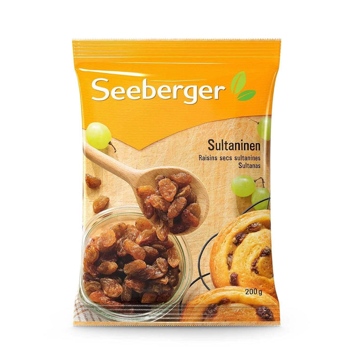 Seeberger Sultanas: Stafide Sultana ușoare, dulci și fructate din Turcia, pachet 13 x 200 grame