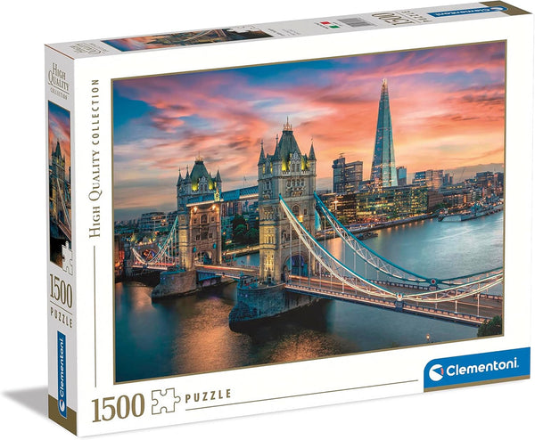 Clementoni - 31694 Collection - London Twilight, Puzzle 1500 Piese Pentru Adulți Și Copii 10 Ani, Joc De Abilitate Pentru Întreaga Familie