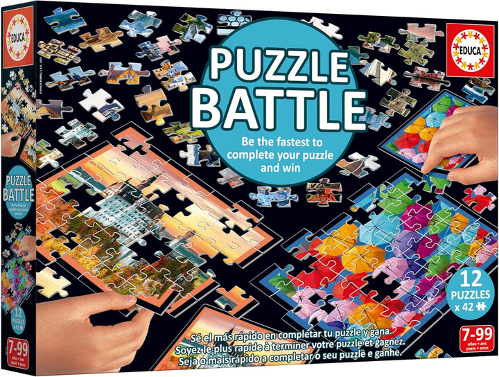 Educa - Puzzle Battlescapes. O bătălie autentică a pieselor | Fii primul care completează puzzle-ul pentru a deveni câștigător. De la 7 ani (20121)