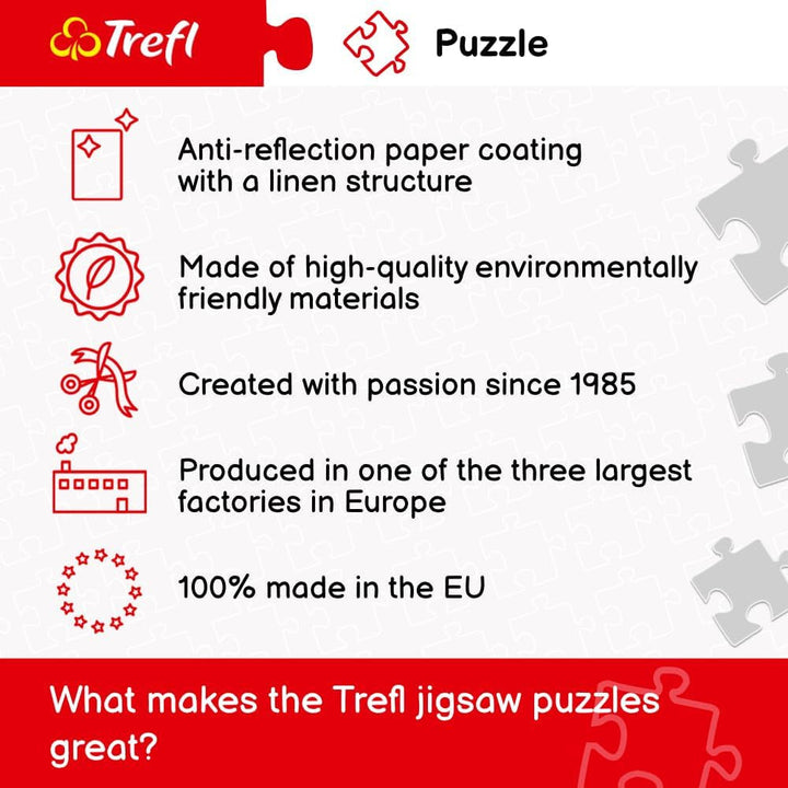 Trefl TR26163 Val di Funes, Dolomiți, Italia 1500 piese, calitate premium, pentru adulți și copii de la 12 ani Puzzle, multicolor