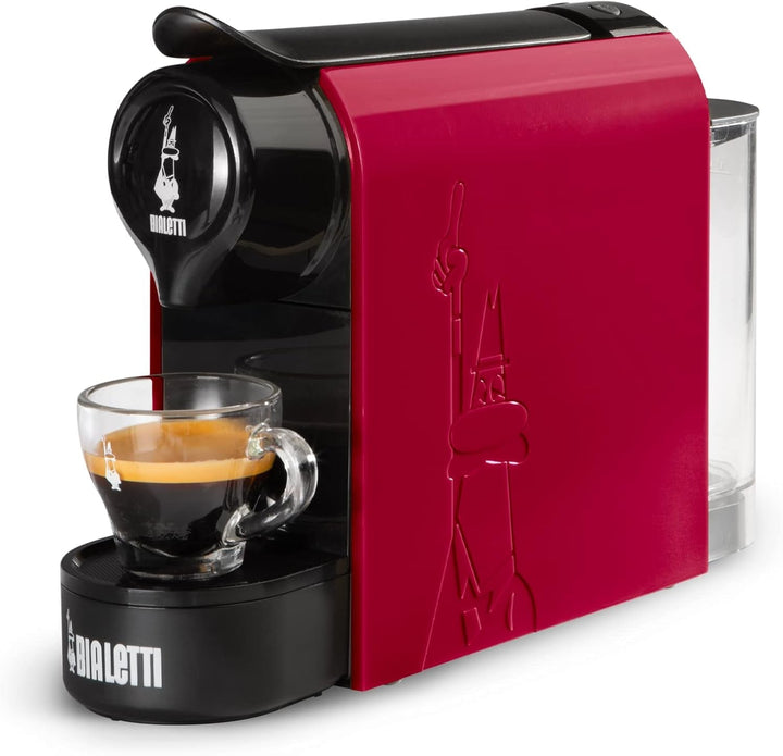 Bialetti Gioia, filtru de cafea espresso pentru capsule din aluminiu, super compact, recipient de 500 ml, 1200 W, alb