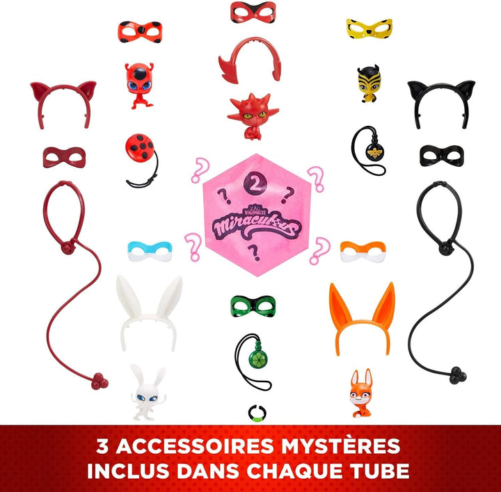 Bandai - Miraculous Ladybug - Doll Marinette Colour Change Surprise - Păpușă articulată Miraculous, 26 Cm + 3 surprize - Model aleatoriu - P50390