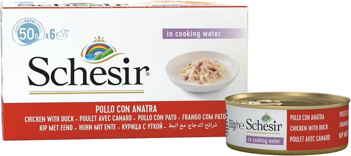 Cat Natural file de pui cu rață, hrană umedă pentru pisici, 8 X 6 cutii X 50 g
