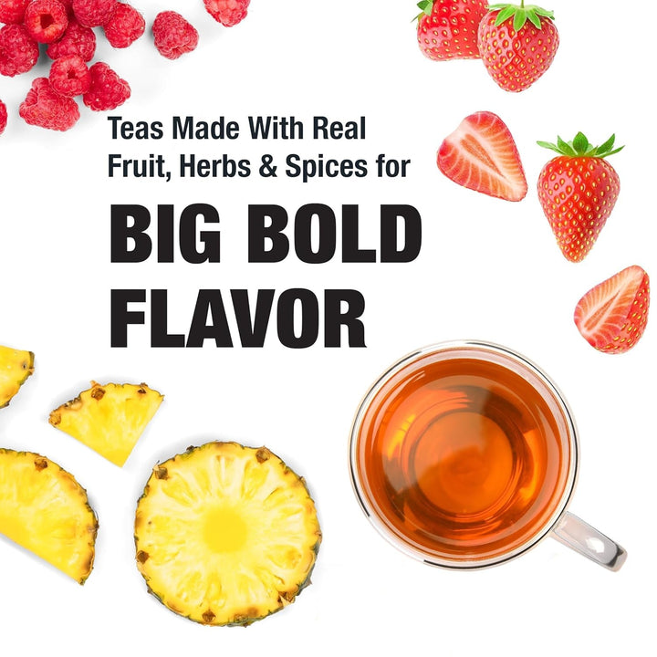 - Fruity Paradise | Loose Leaf | Strawberry Pineapple Green Tea | Premium Blend | Medium Caffeinated Green | Make Hot or Iced Brews up to 25 Cups | 1.6Oz Resealable Pouch Tea USA Naty Shop