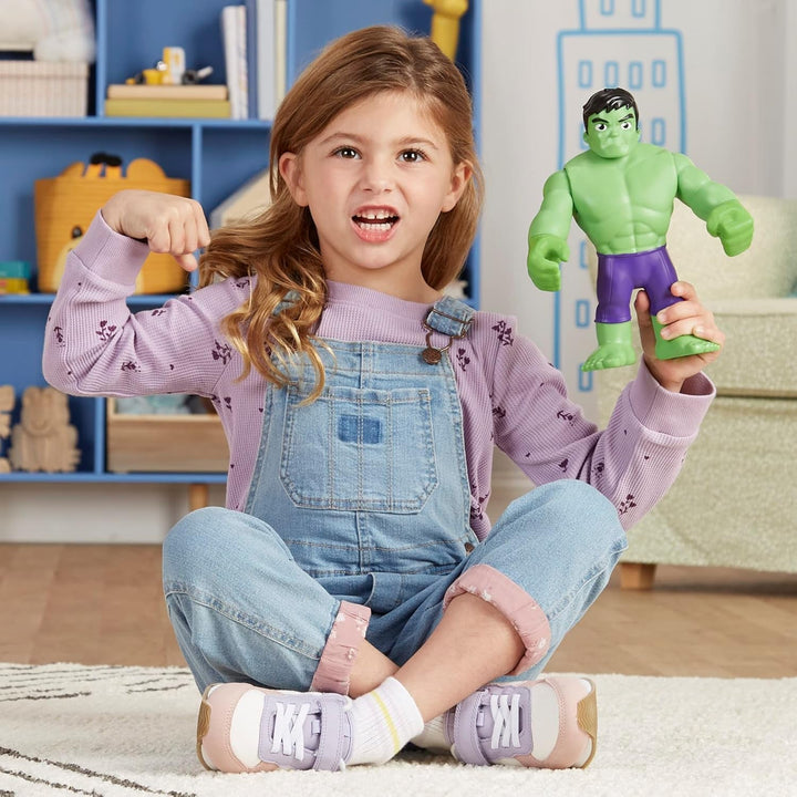 Marvel Spidey și prietenii săi uimitori și prietenii săi extraordinari, figură uriașă de erou, 22 cm, Hulk, jucărie pentru copii de la 3 ani, mărime unică
