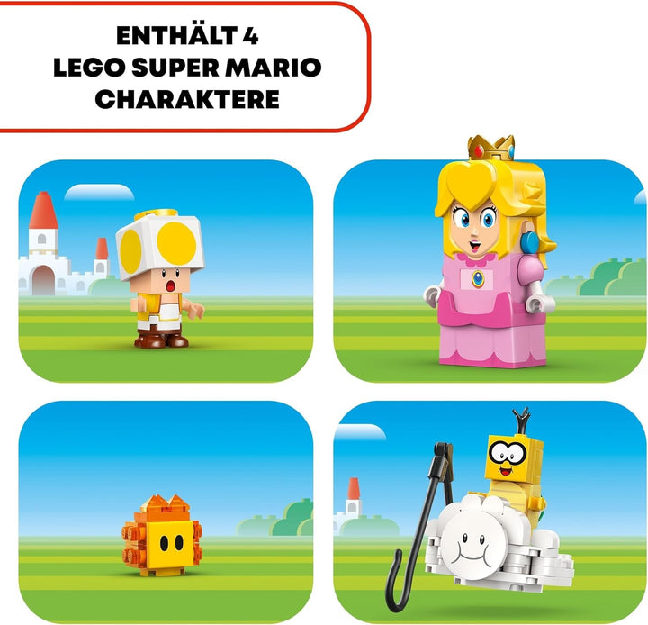 LEGO Super Mario Adventures With Interactive Peach, Playset pentru copii cu Yellow Toad, cadou Nintendo pentru băieți, fete și toți jucătorii de la 6 ani 71441