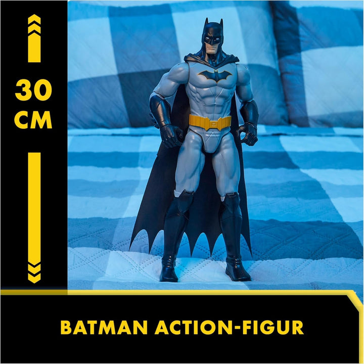 Batman S1 figurină de acțiune, 30 cm înălțime, Complet mobilă Pentru aventuri captivante și cascadorii pline de acțiune, Jucărie pentru copii cu vârsta de 4 ani și peste, Design original de benzi desenate