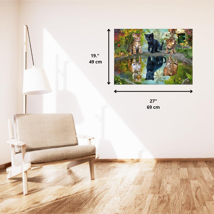 Schmidt Spiele 57392 Dream Big, pisici, puzzle jigsaw 1000 piese