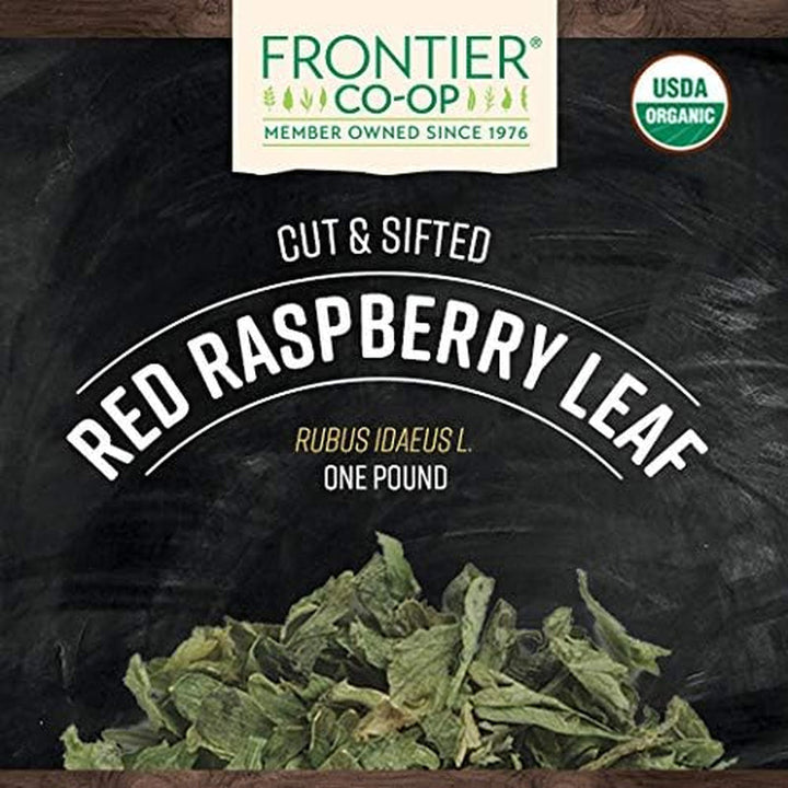 Organic Red Raspberry Leaf Herbal Supplement, 1-Pound, Certified Organic, Kosher, Non-Gmo Tea USA Naty Shop