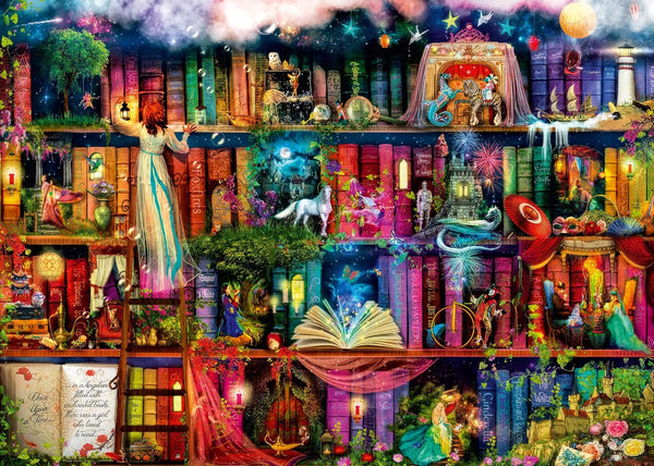 Ravensburger Puzzle 12000665 - Magical Fairytale Lesson - puzzle jigsaw de 1000 de piese pentru adulți și copii de peste 14 ani, puzzle fantezie detaliat