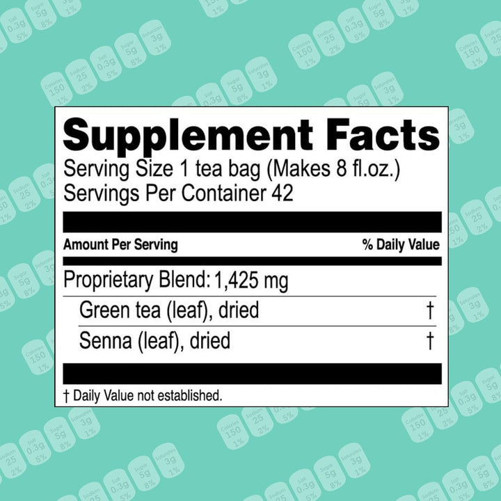 Slim Tea 5 Flavor Assortment - Weight Loss Herbal Supplement Cleanse and Detox - 25 Tea Bags (1 Pack) Tea USA Naty Shop