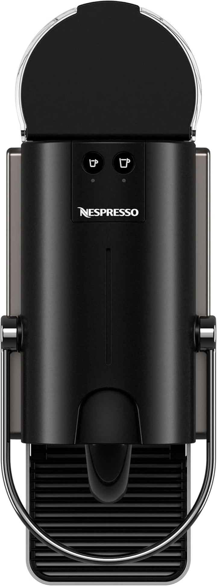 Aparat de cafea cu capsule Krups Nespresso Pixie Redesign, 1260 W, Rezervor de apă de 0,7 litri, Espresso sau Lungo, Economizor de energie, Capsule reciclabile, Set de bun venit inclus, Titan, XN306T10