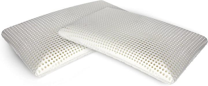 Talamo Italia Set de 2 perne pentru pat, 100% Made in Italy, pernă detașabilă "săpun" din spumă de memorie perforată, hipoalergenică și respirabilă, 70X40Xh16 Cm Perne standard Naty Shop Altezza 12 Fără capac Set Da 2