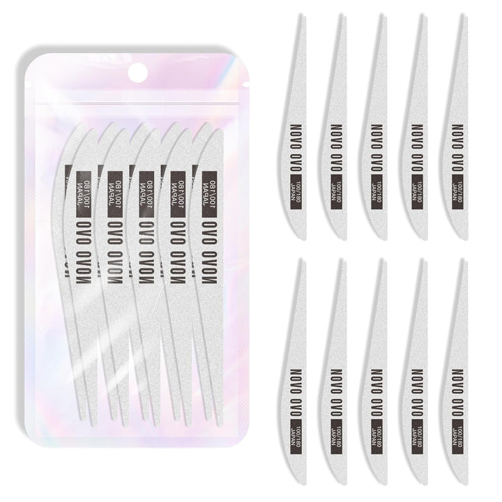 NOVO OVO 360 bucăți tablă adezivă ușor de rupt pentru afișaje de unghii prin presare, transparente, față-verso pentru atașare pentru nail art/ambalare/depozitare/practică/accesorii, 30 bucăți x 12 foi